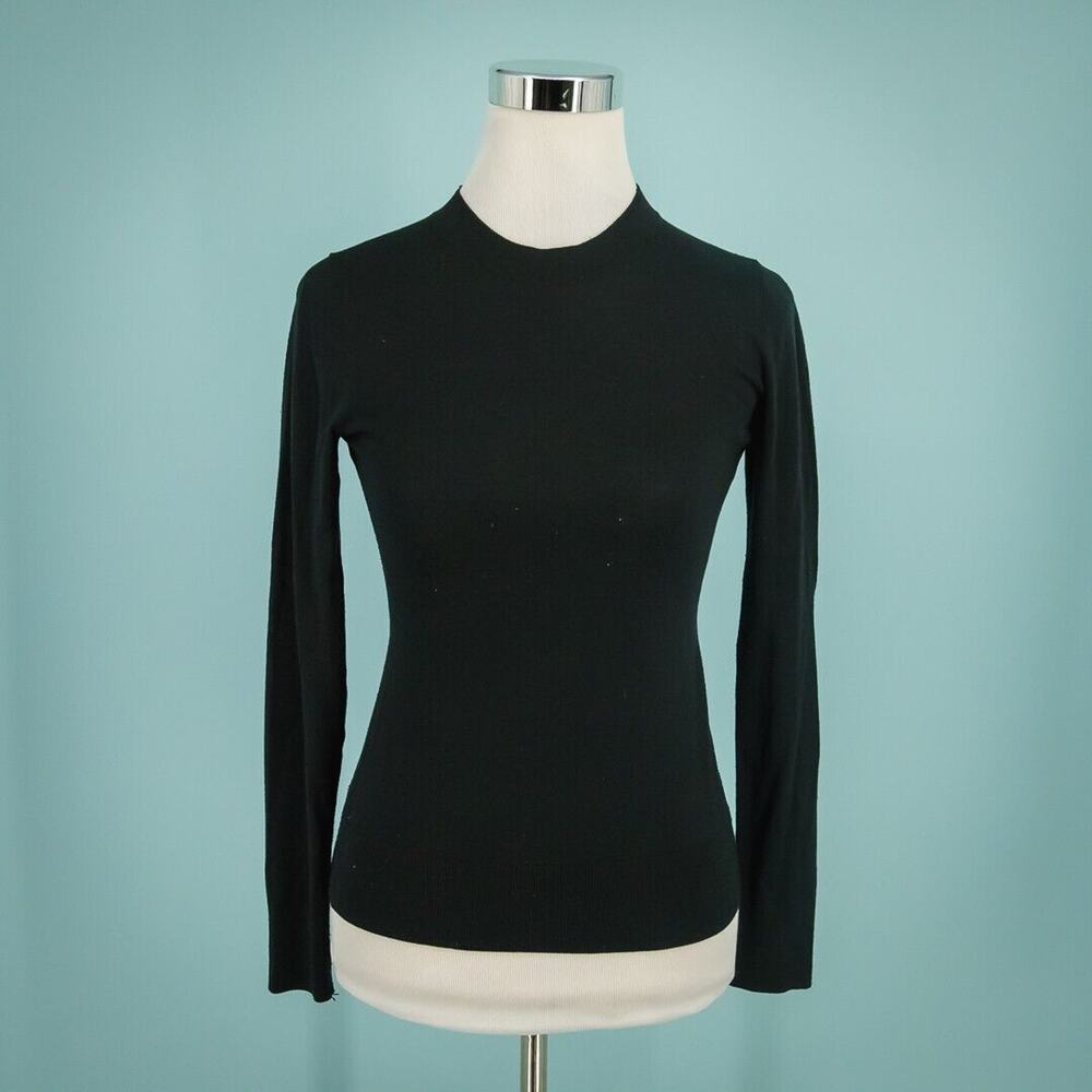 Talula Aritzia Size Small S Black Crew Neck Long Sleeve Lightweight Sweater Top